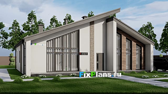 Одноэтажный дом F-8369