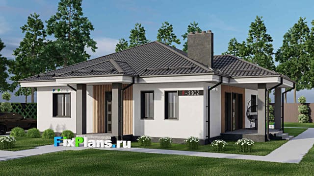 Одноэтажный дом F-3302